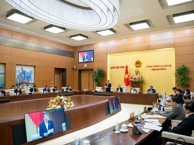 Một phiên họp của Ủy ban Thường vụ Quốc hội.