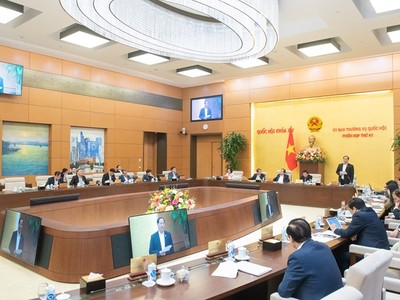 Phiên họp sáng 6/1 của Uỷ ban Thường vụ Quốc hội.