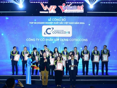 Coteccons (CTD) vinh dự đón nhận danh hiệu “VNR top 50 Vietnam The Best 2024” 7 lần liên tiếp