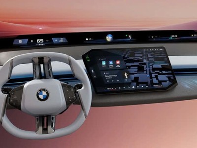 Thiết kế màn hình hiển thị và vô-lăng mới của BMW ra mắt tại CES 2025. Ảnh: BMW 