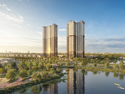 2 tòa tháp The Continental gây ấn tượng với thiết kế kiến trúc độc đáo