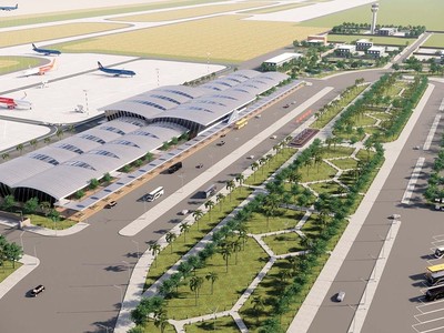 Phối cảnh sân bay Phan Thiết.
