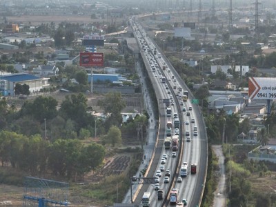 Một đoạn cao tốc TP.HCM - Trung Lương. 