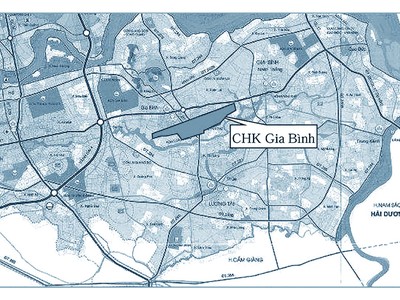 Vị trí Cảng hàng không Gia Bình