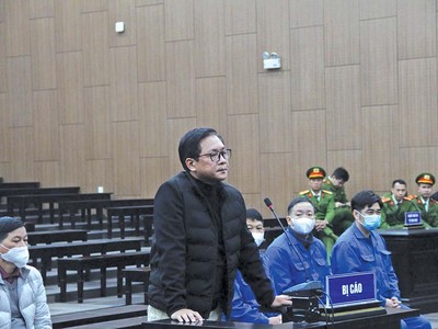 Bị cáo Nguyễn Cao Trí tại tòa