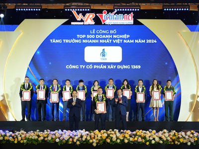 C69 vinh danh Top 500 doanh nghiệp tăng trưởng nhanh nhất Việt Nam 2024