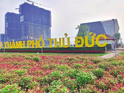 Thành phố Thủ Đức là đô thị loại I trực thuộc Thành phố Hồ Chí Minh; trung tâm phía Đông của Thành phố Hồ Chí Minh về kinh tế, khoa học kỹ thuật và công nghệ, văn hóa, giáo dục đào tạo. Ảnh: Lê Toàn 
