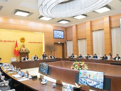 Một phiên họp của Uỷ ban Thường vụ Quốc hội. 