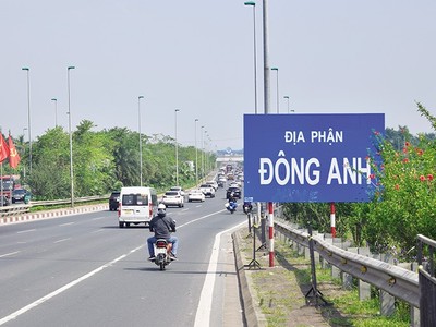 Huyện Đông Anh đang dần “thay da, đổi thịt” nhờ hàng loạt dự án, công trình lớn. Ảnh: Thanh Vũ