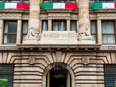 Trụ sở Ngân hàng Trung ương Mexico. Ảnh: Getty Images/TTXVN