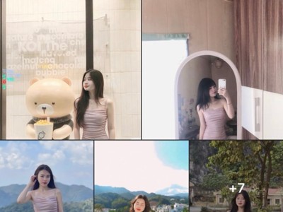 Trào lưu khoe ảnh mặc váy hồng 2 dây trên các mạng xã hội.