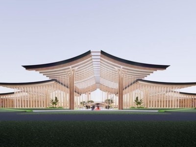 Phối cảnh nhà ga hành khách Cảng hàng không quốc tế Gia Bình.