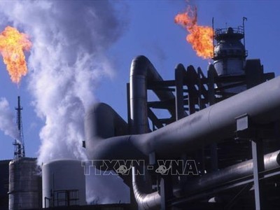 Cơ sở khai thác dầu trên đảo Khark, ngoài khơi bờ biển Iran. Ảnh: Getty Images/TTXVN