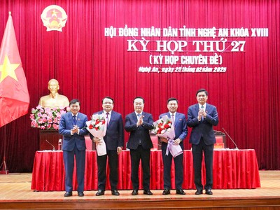 Nghệ An bầu bổ sung 2 chức danh Phó Chủ tịch UBND tỉnh.