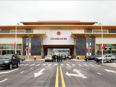 Cửa khẩu Chi Ma. (Ảnh tư liệu: TTXVN)