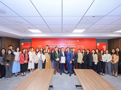 Techcom Securities (TCBS) là công ty chứng khoán đầu tiên của Việt Nam được trao chứng nhận Tổ chức đạt chuẩn Quốc tế ACCA