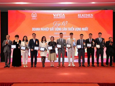 Taseco Land lọt Top 10 Doanh nghiệp bất động sản triển vọng nhất 2025 và Top 10 khu nghỉ dưỡng tốt nhất 2024