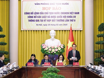 Thứ trưởng Bộ Nội vụ Vũ Chiến Thắng giới thiệu điểm mới của Luật Tổ chức Chính phủ (sửa đổi). Ảnh: Trọng Quỳnh 