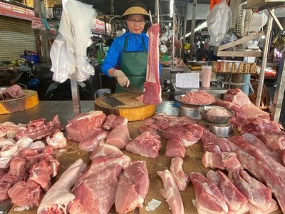 Giá thịt lợn tăng đã đẩy CPI tháng 2/2025 tăng 0,34% so với tháng trước