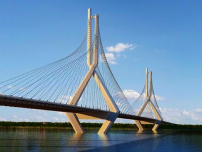 Phối cảnh cầu Tứ Liên đã được UBND TP. Hà Nội phê duyệt.