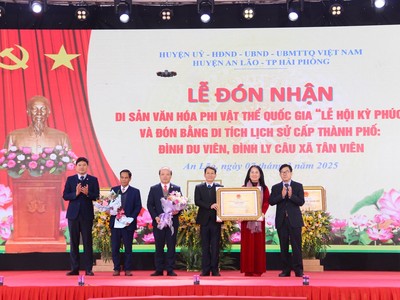 Hải Phòng đón nhận Di sản văn hóa phi vật thể quốc gia "Lễ hội Kỳ Phúc" 