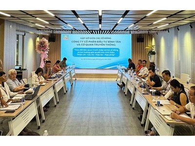 Cuộc gặp báo chí mới đây của Công ty cổ phần Đầu tư Bình Tân.