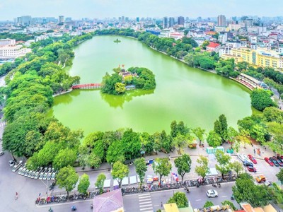 Hà Nội triển khai quy hoạch, cải tạo không gian khu vực phía Đông hồ Hoàn Kiếm. Ảnh: TL