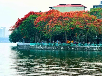 Một góc hồ Tây. Ảnh: Minh Thắng.