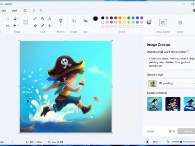 Người dùng cần đăng ký Microsoft 365 để tạo ảnh bằng AI trên Paint. Ảnh: Microsoft