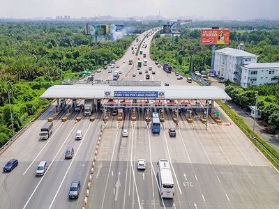 Một đoạn cao tốc TP.HCM - Long Thành. 