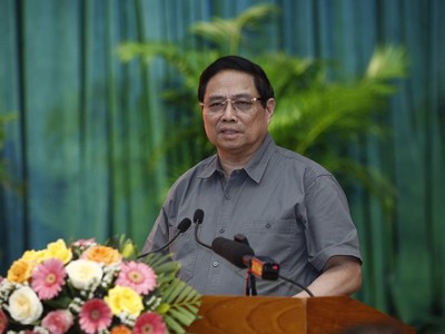 Thủ tướng: Bình Định cần tiên phong, tiếp tục đẩy mạnh động lực tăng trưởng mới 