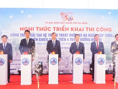 Đà Nẵng khởi công dự án cải tạo 4 tuyến đường tại Trung tâm Thành phố.