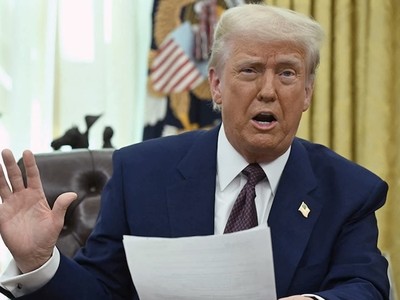 Tổng thống Donald Trump tuyên bố ông sẽ áp dụng thuế quan có đi có lại đối với các đối tác thương mại của Mỹ. Ảnh: AFP