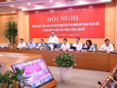 Chủ tịch UBND TP. Hà Nội Trần Sỹ Thanh là Trưởng Ban Chỉ đạo về thực hiện các biện pháp phòng, chống lãng phí của UBND TP. Hà Nội. 