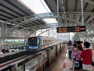 Hiện nay, TP.HCM mới chỉ có tuyến metro Bến Thành - Suối Tiên đưa vào khai thác - Ảnh: Anh Quân