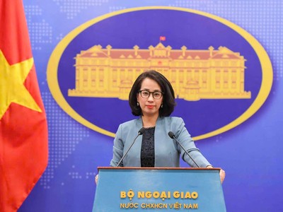 Người phát ngôn Bộ Ngoại giao Phạm Thu Hằng. Ảnh: Bộ Ngoại giao 