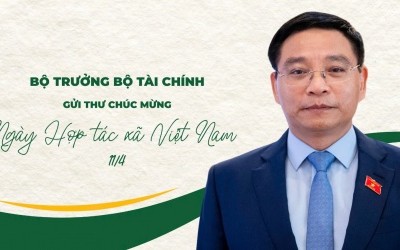 Bộ trưởng Bộ Tài chính Nguyễn Văn Thắng gửi Thư chúc mừng kỷ niệm 79 năm ngày Hợp tác xã Việt Nam 
