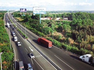 Một đoạn cao tốc TP.HCM - Long Thành quy mô 4 làn xe hiện hữu. 