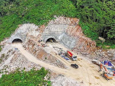 Thi công hầm số 2, Cao tốc Đồng Đăng - Trà Lĩnh. 