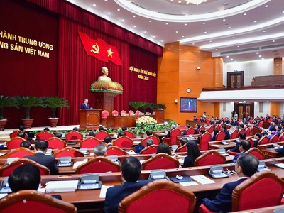 Hội nghị lần thứ 11, Ban chấp hành Trung ương Đảng Khóa XIII bế mạc chiều 12/4. 