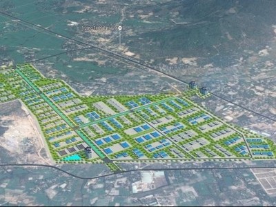 Ảnh phối cảnh Khu công nghiệp Hòa Hội - khu công nghiệp được quy hoạch gắn với đô thị sân bay Phù Cát. 
