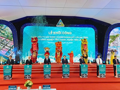 Khởi công xây dựng Khu công nghiệp Tiên Thanh hơn 4.597 tỷ đồng 