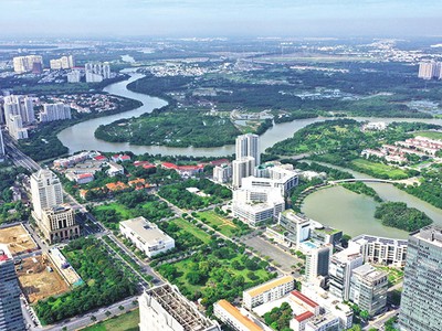 Khu đô thị Phú Mỹ Hưng tại TP.HCM. Ảnh: Lê Toàn 