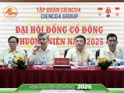 Đại hội đồng cổ đông Công ty cổ phần Tập đoàn CIENCO4 đã diễn ra sáng 25/4/2025 tại Hà Nội. 
