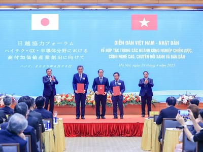 Việt Nam và Nhật Bản gia tăng hợp tác về công nghệ cao, chuyển đổi xanh, bán dẫn 