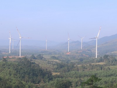 Một dự án điện gió tại huyện Hướng Hóa, tỉnh Quảng Trị.