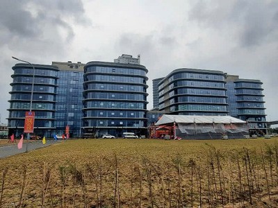 Khu đất dự kiến đầu tư Dự án Phòng thí nghiệm phục vụ sản xuất công nghệ đóng gói tiên tiến cho vi mạch bán dẫn tại Đà Nẵng tại Công viên phần mềm số 2. Ảnh: Linh Đan 