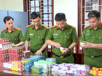 Công an Thanh Hóa triệt phá đường dây sản xuất, buôn bán tân dược giả quy mô lớn.