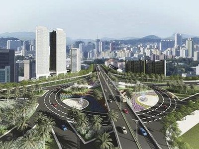 Vòng xoay nút giao Nguyễn Xiển - Xa La