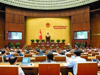 Quốc hội nghe Bộ trưởng Bộ Tài chính trình Dự thảo Nghị quyết về cơ chế, chính sách phát triển kinh tế tư nhân 